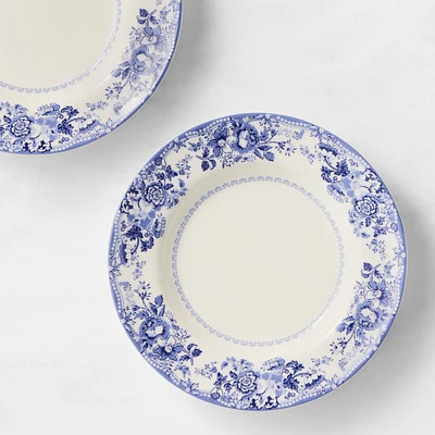 English Floral Appetizer Plates, Set of 4