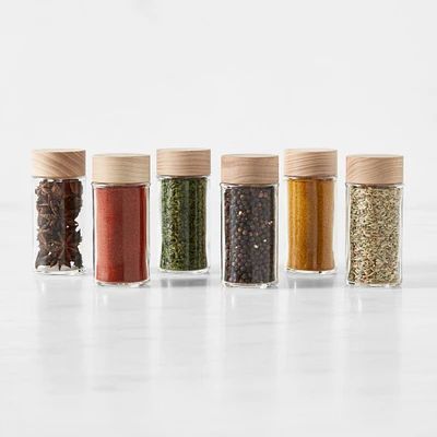 Hold Everything Slim Spice Jars, Set of 6