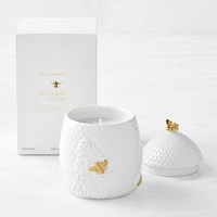 Williams Sonoma Honeycomb Porcelain Bee Candle