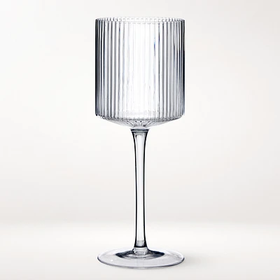 Modern Optic Wine Glasses, Set of 4