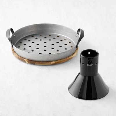 Williams Sonoma Outdoor Round Skillet with Trivet & Chicken Chimney