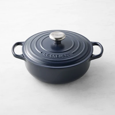 Le Creuset Signature Enameled Cast Iron Sauteuse Pan, 3 1/2-Qt., Matte Navy