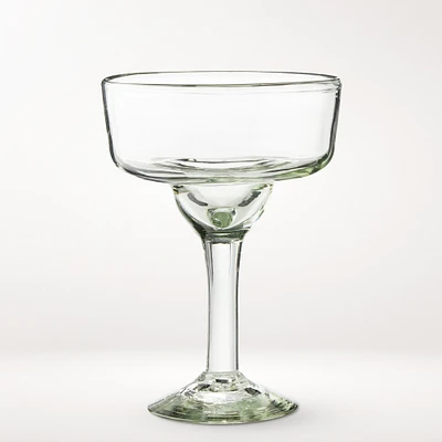 Recycled Glass Margarita Glasses, Set of 4