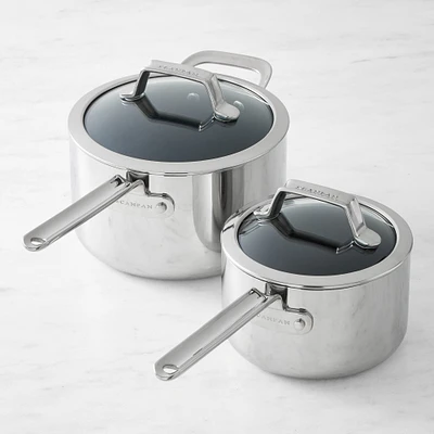 SCANPAN® TSS+ Stainless-Steel Nonstick Saucepan Set, 2-Qt. & 4-Qt.