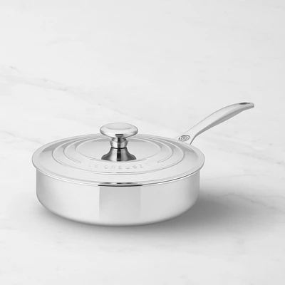 Le Creuset Signature Stainless-Steel Sauté Pan, 3-Qt.