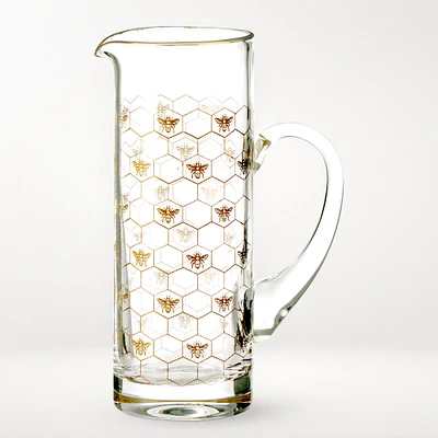 Honeycomb Glass Pitcher