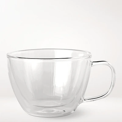 Double-Wall Glass Latte Mugs