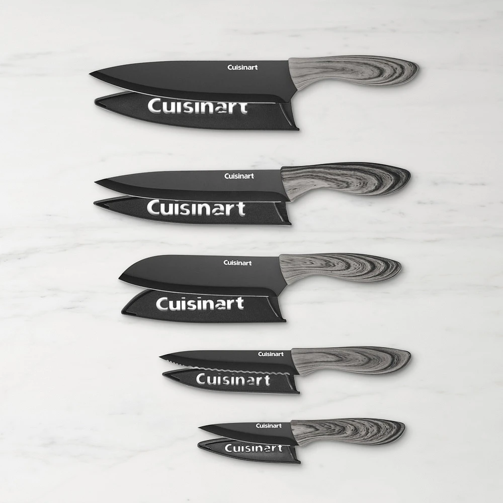 Cuisinart Wood Ceramic Knives, Set of 10