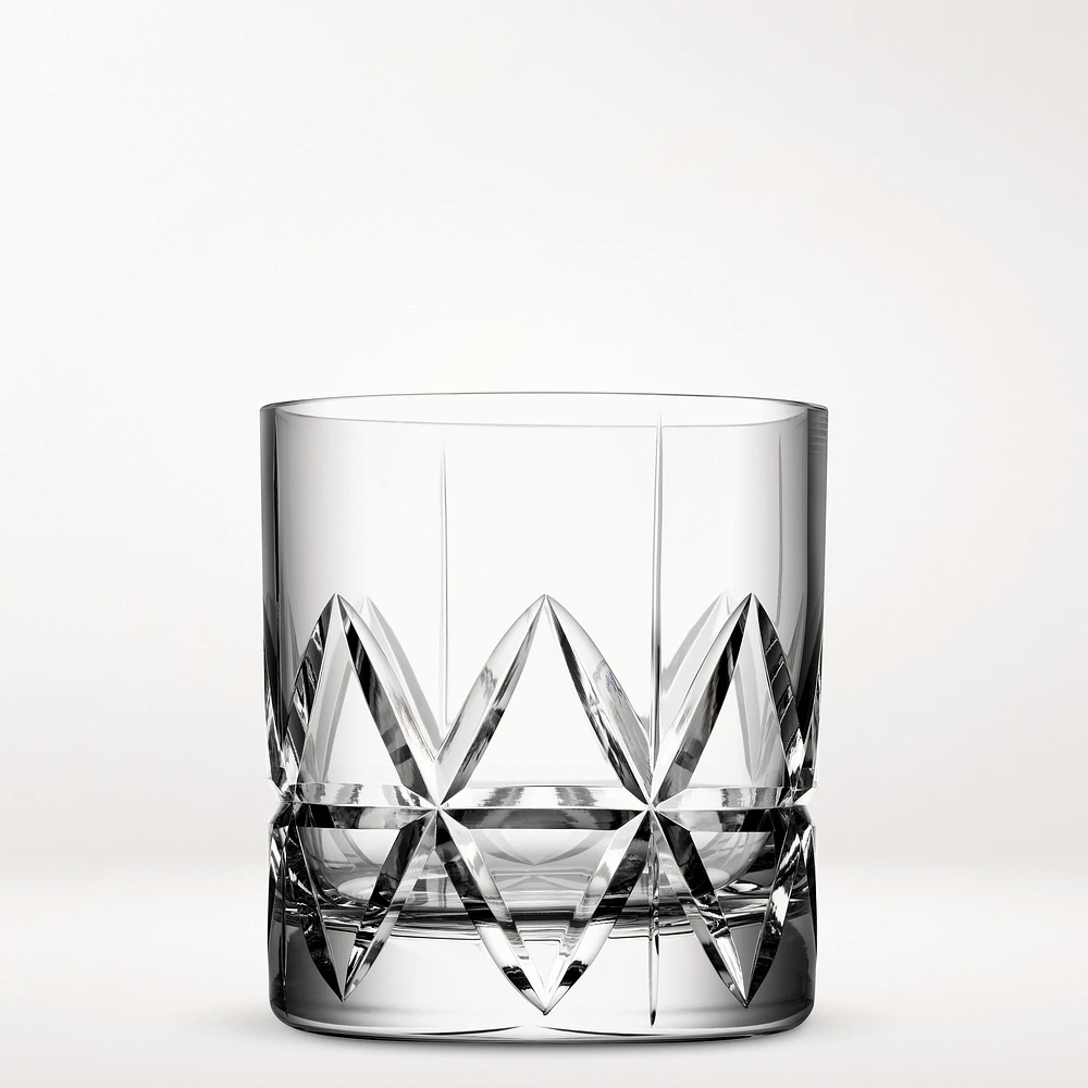 Orrefors Peak Double Old-Fashioned Glasses, Set of 4