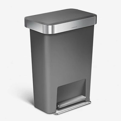 simplehuman™ Plastic Liner Pocket Trash Can, 45L