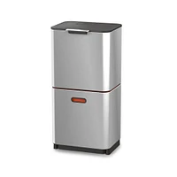 Joseph Joseph Totem Max 60L Stainless-steel Waste & Recycling Bin