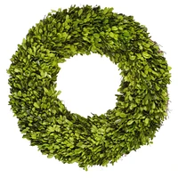 Boxwood Live Wreath, 20"