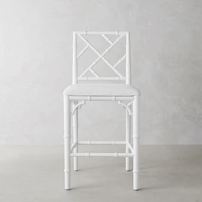 Chippendale Upholstered Bistro Counter Stool