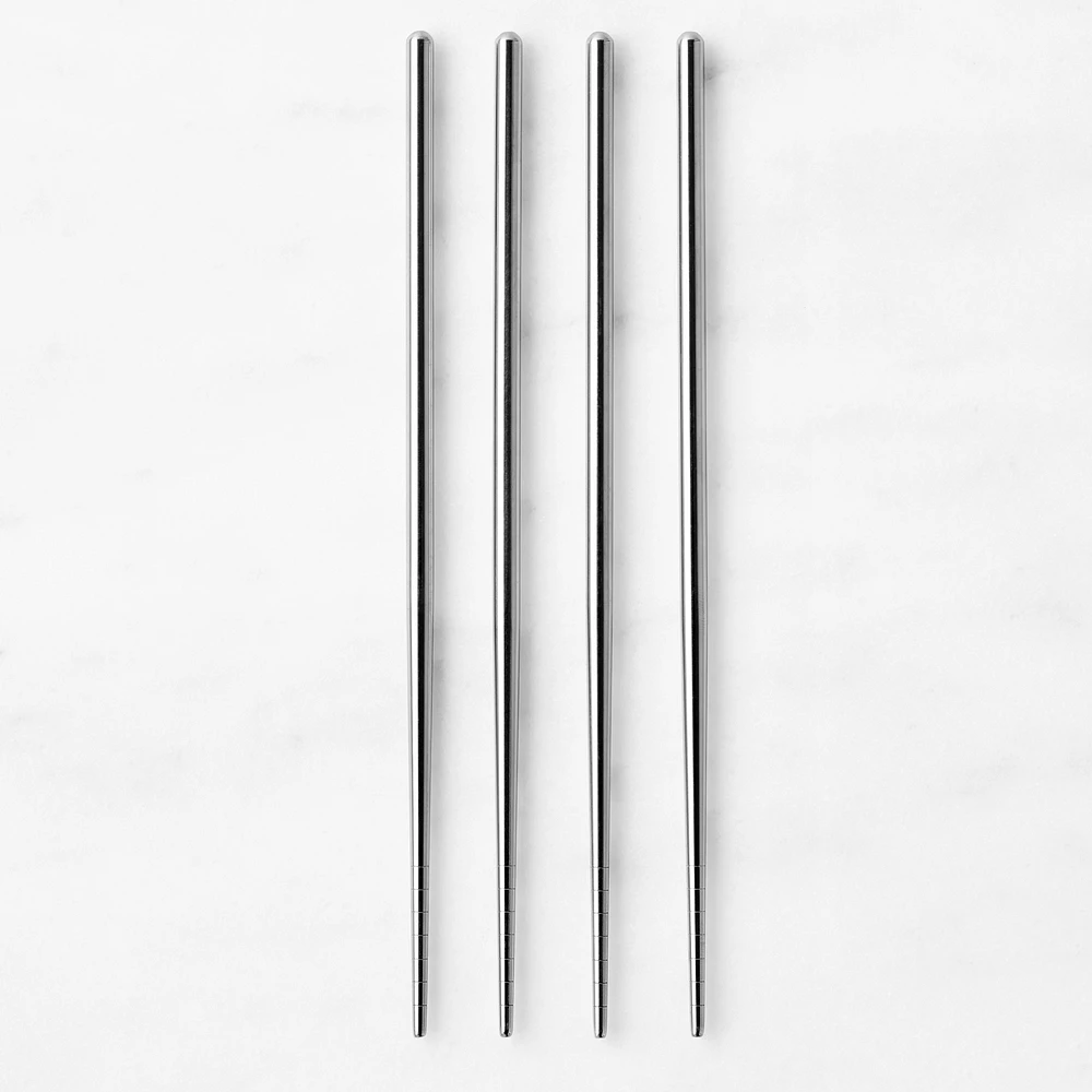 Williams Sonoma Stainless-Steel Chopsticks, Set of 4