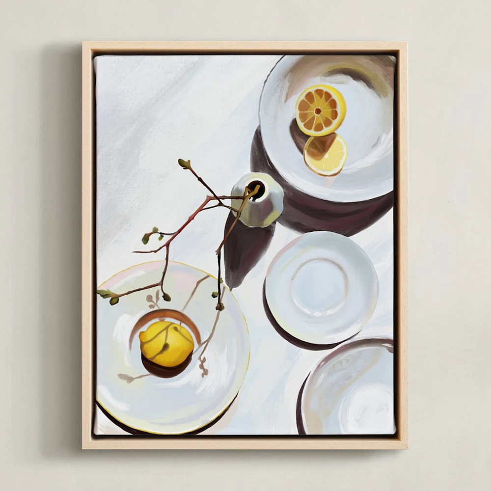 Flatlay Lemon Study No.1 Limited Edition Kitchen Art by Minted