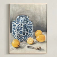 Lemon Chinoiserie Limited Kitchen Art by Minted