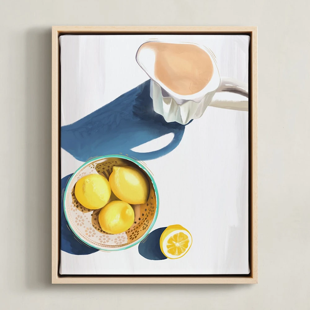 Flatlay Lemon Study No.2 Limited Edition Kitchen Art by Minted