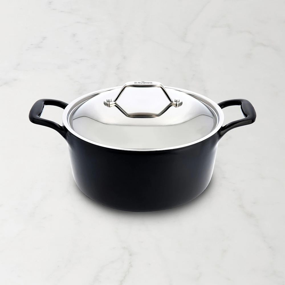 All-Clad Enameled Cast Iron Dutch Oven with Trivet, 6-Qt.