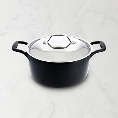 All-Clad Enameled Cast Iron Dutch Oven with Trivet, 6-Qt.