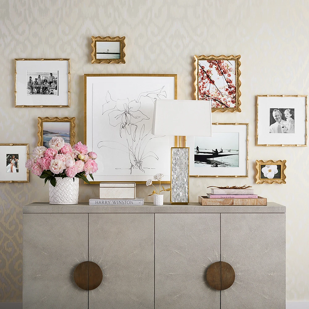 AERIN x Williams Sonoma Home Gilded Bamboo Gallery Frame