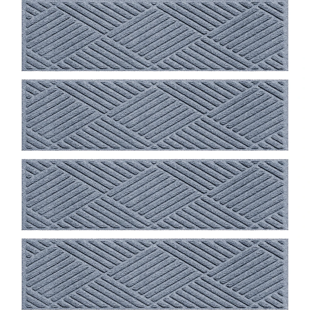 Waterhog Diamonds Commercial Grade Indoor/Outdoor Stair Treads, Set of 4