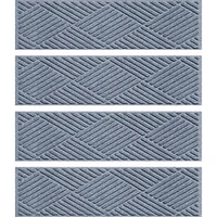 Waterhog Diamonds Commercial Grade Indoor/Outdoor Stair Treads, Set of 4