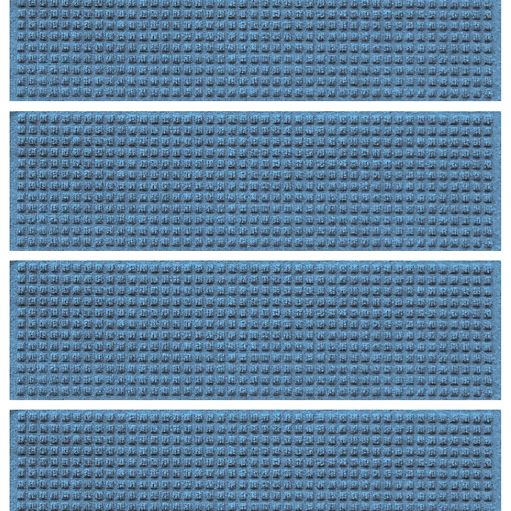 Waterhog Squares Commercial Grade Indoor/Outdoor Stair Treads, Set of 4