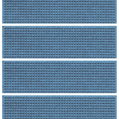 Waterhog Squares Commercial Grade Indoor/Outdoor Stair Treads, Set of 4
