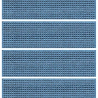 Waterhog Squares Commercial Grade Indoor/Outdoor Stair Treads, Set of 4