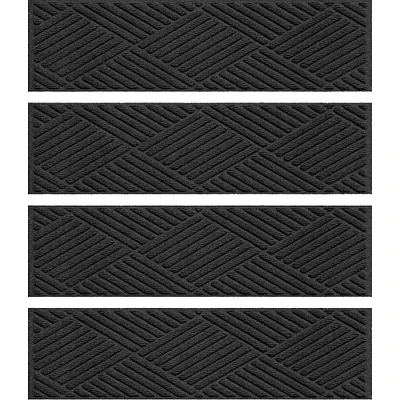 Waterhog Diamonds Commercial Grade Indoor/Outdoor Stair Treads, Set of 4