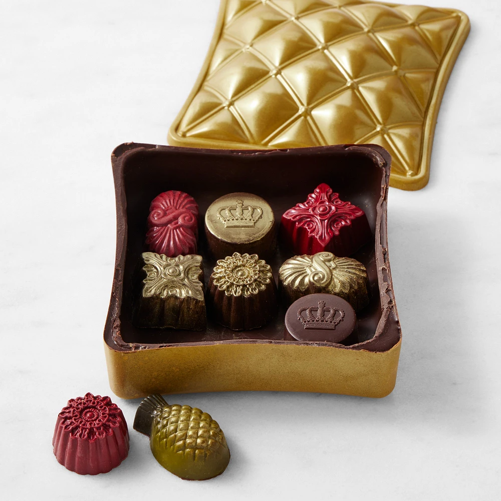 Bridgerton x Williams Sonoma Assorted Chocolates in Gold Chocolate Box, 9 Pieces