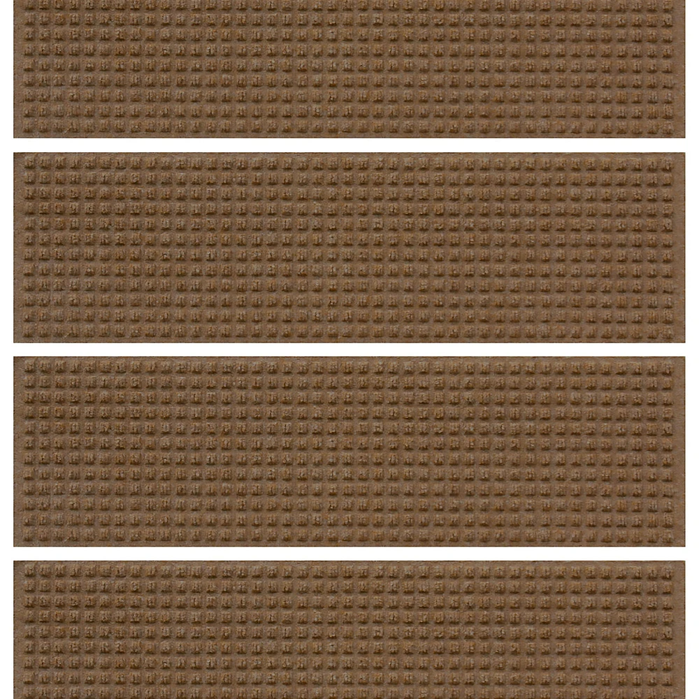 Waterhog Squares Commercial Grade Indoor/Outdoor Stair Treads, Set of 4