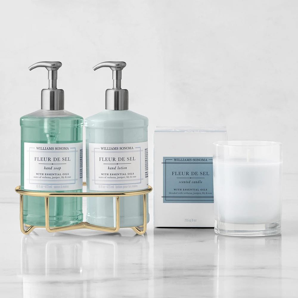 Williams Sonoma Fleur De Sel Hand Soap & Lotion 4-Piece Set
