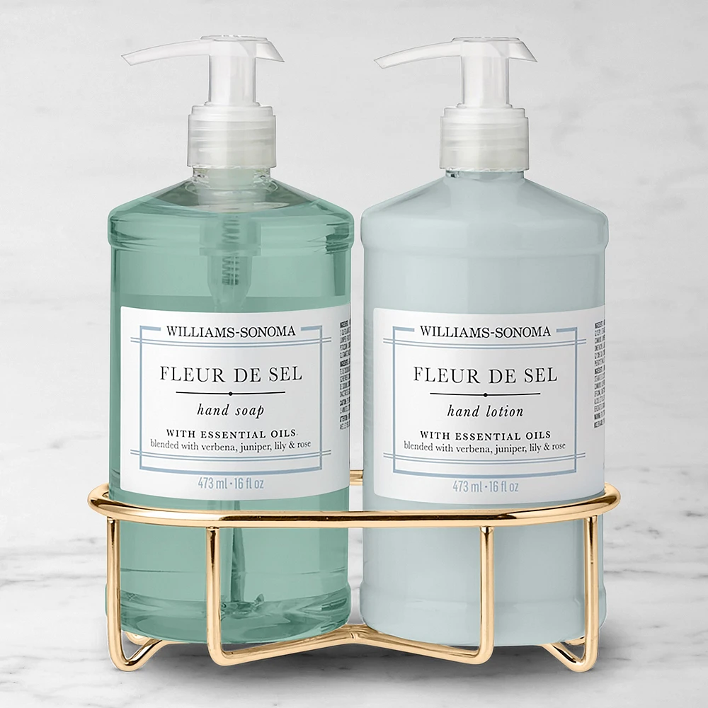 Williams Sonoma Fleur De Sel Hand Soap & Lotion 3-Piece Set