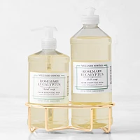 Williams Sonoma Rosemary Eucalyptus Hand Soap & Dish 3-Piece Set