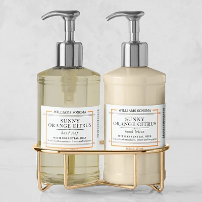 Williams Sonoma Sunny Orange Citrus Hand Soap & Lotion 3-Piece Set
