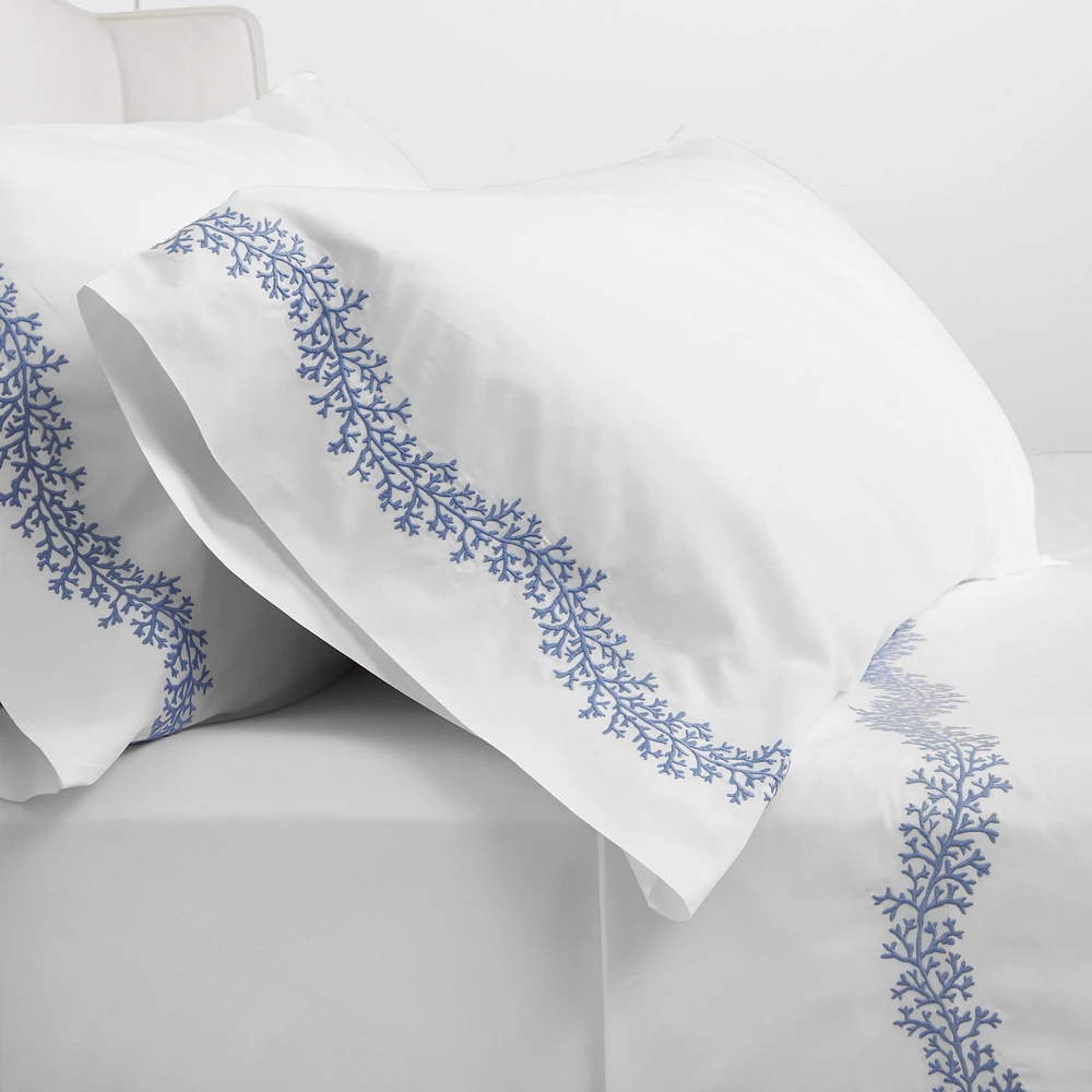 Marbella Percale Pillowcases, Set of 2 by Matouk®