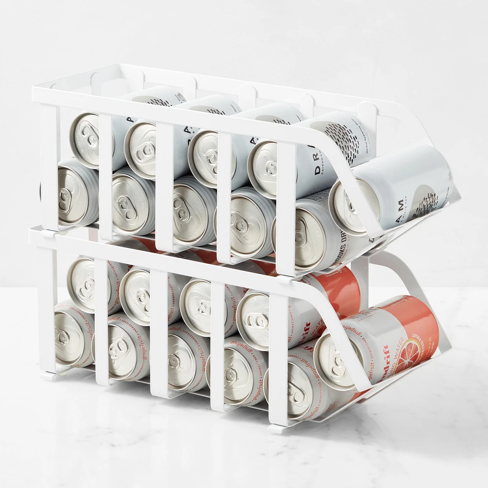Hold Everything Metal Powder Coat Soda Can Bin