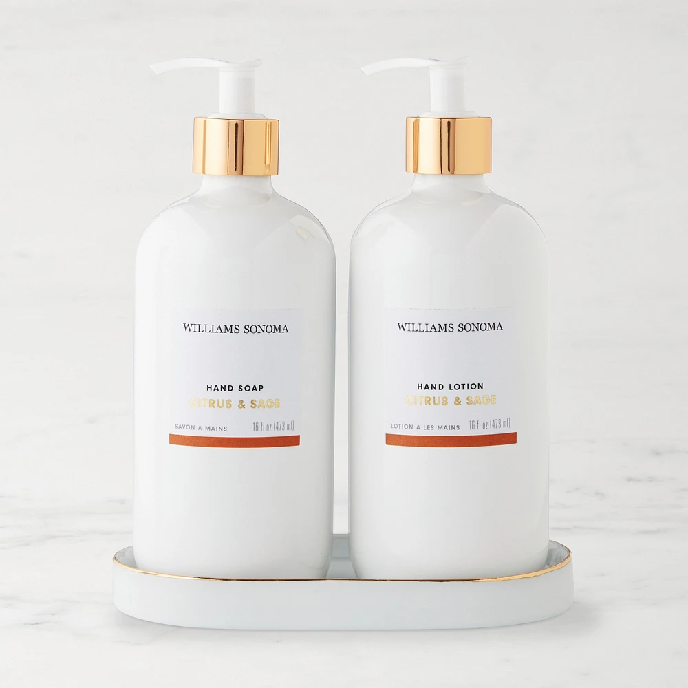Home Fragrance Deluxe Hand Soap & Lotion 3-Piece Set, Citrus Sage