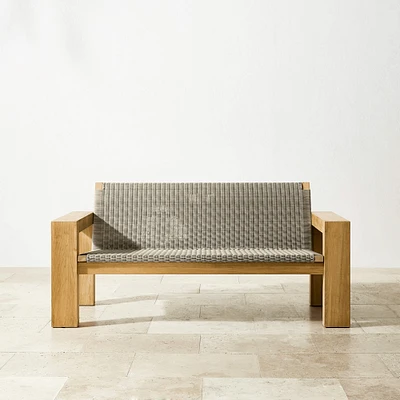 Larnaca Outdoor Teak x All-Weather Weave Sofa (68"-96")