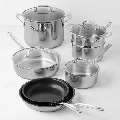 Cuisinart Chef's Classic Stainless-Steel Mixed Material 11-Piece Cookware Set
