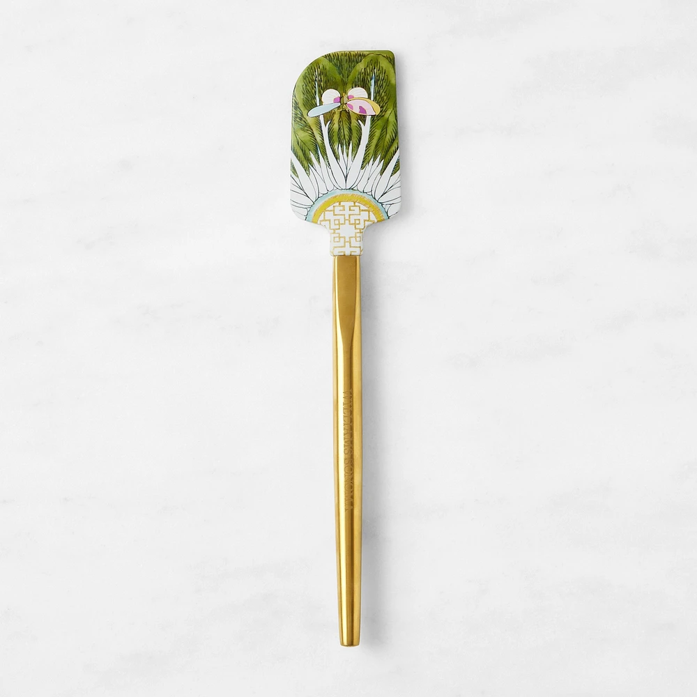 Williams Sonoma Famille Rose Dragonfly Spatula with Gold Handle