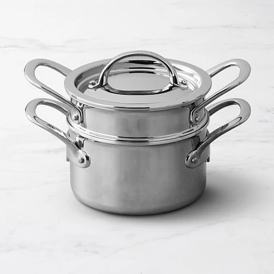Williams Sonoma Signature Thermo-Clad Stainless-Steel Double Boiler, 2-Qt.