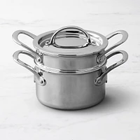 Williams Sonoma Signature Thermo-Clad Stainless-Steel Double Boiler, 2-Qt.
