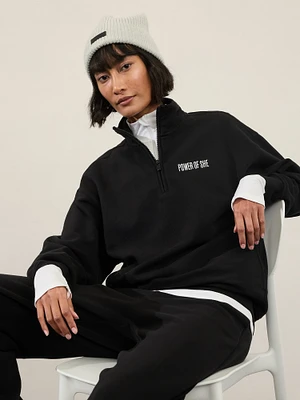 Power of She 1/4 Zip Sweatshirt