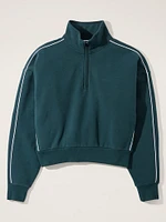 Forever Fleece 1/2 Zip High Hip Piping Sweatshirt