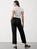 Retreat High Rise Linen Ankle Pant