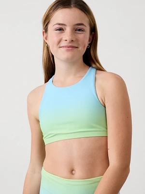 Athleta Girl High Neck Ombre Bikini Top