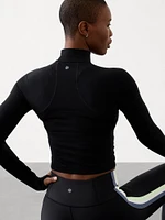 Momentum Seamless Crop Half Zip