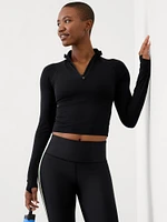 Momentum Seamless Crop Half Zip